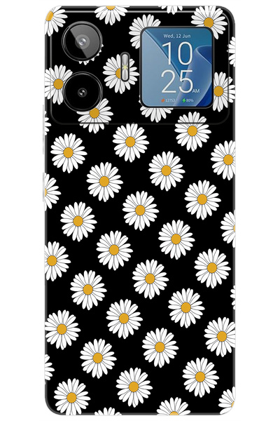 General Mobile GM 26 PRO 5G (G903) Uyumlu Kılıf Desen Baskılı Silikon Papatya...