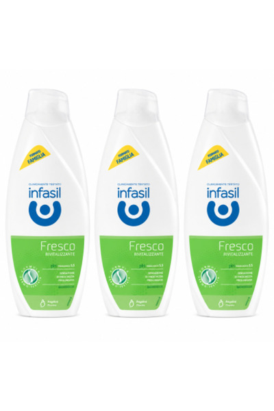 İnfasil Set 3 x Bagnodoccia Fresco Rivitalizzante, pH Fiziologic 5.5, 500 ml