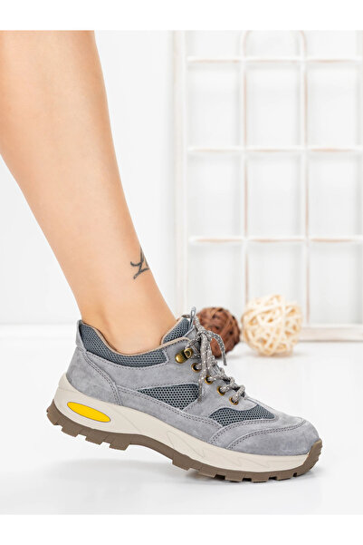 Berliner Women's Casual Shoes Made of Genuine Leather K22112 Grey
