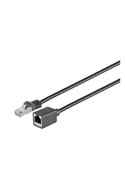 MicroConnect S/FTP CAT6A Ext. Cablu 3m cu flanșă de montaj Negru, 27/7 AWG, C...
