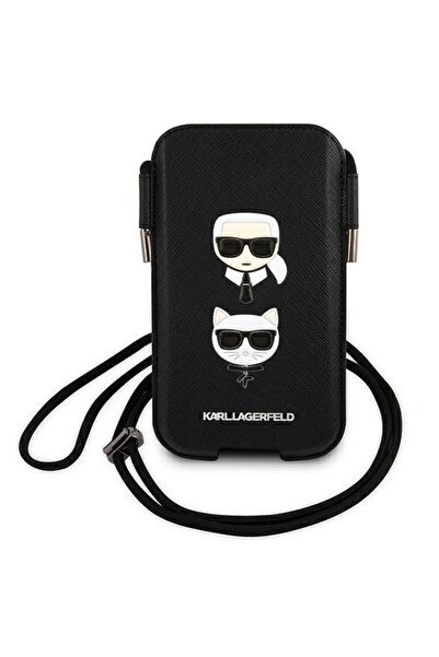 Karl Lagerfeld KLHCP12MOPHKCK husă rigidă neagră de 6.1 inch Saffiano Ikonik ...
