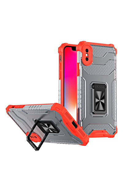 Hurtel Husă robustă cu inel și suport, cu aspect de cristal, pentru iPhone XS...