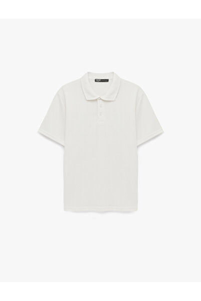 Koton Regular Fit Short Sleeve Buttoned Polo Collar Basic T-Shirt