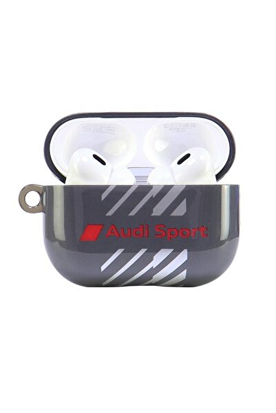 Audi Husă IML Sport pentru AirPods Pro 2 negru/negru AUS-IMLAPP2-RSQ/D1-BK