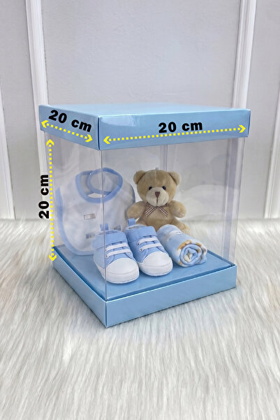 ZEYMERADE Asetat Kutu, Şeffaf Demonte, Doğum Hediye Baby Bebek Cinsiyet Parti...