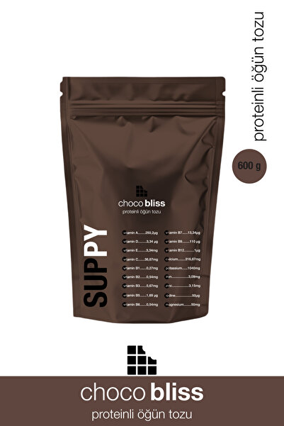 suppy Choco Bliss Proteinli Öğün Tozu – Çikolata Aromalı Vitamin & Mineral De...