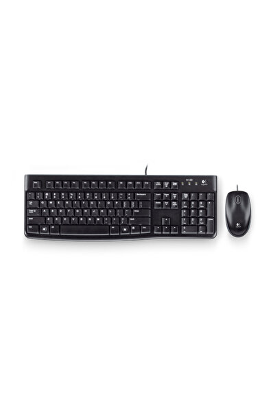 logitech MK120 TR Q USB KABLOLU KLAVYE VE MOUSE SET SİYAH 920-002560