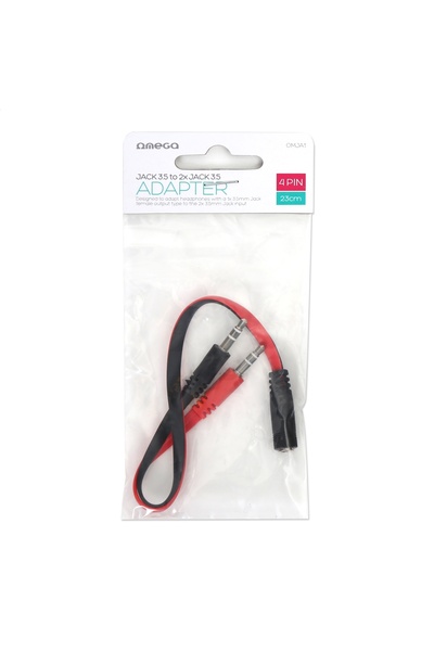 Omega JACK 3.5 - 2X JACK 3.5 ADAPTER [45611]