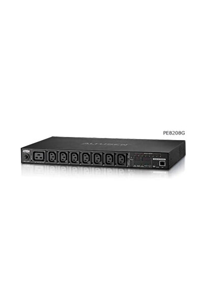 Aten PDU 1U cu 8 prize, contorizat și comutat, 20A/16A