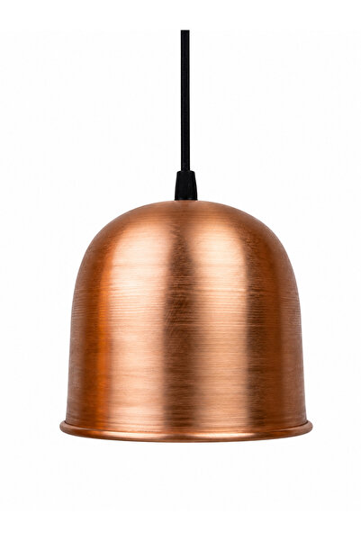 ARANA Handcrafted Copper Chandelier, Diameter 15 cm, Shade height 14 cm, Tota...