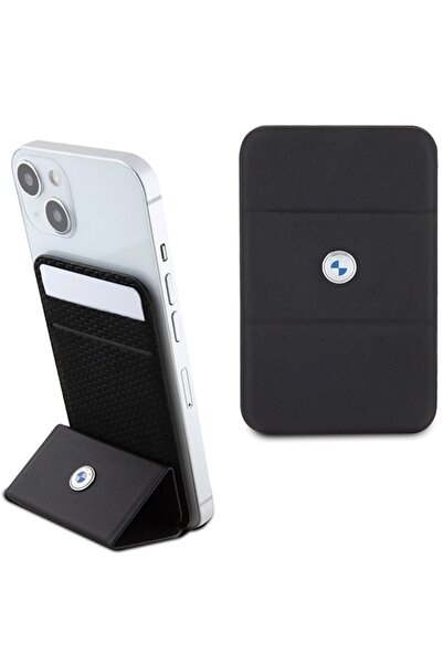 BMW Portofel cu slot pentru carduri și suport BMWCSMRSK Negru MAGSAFE Signatu...