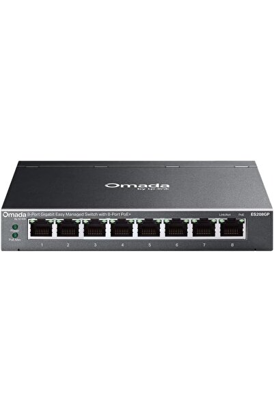 TP-LINK Omada 8 Port Gigabit Easy Managed PoE+ Switch, 65W Budget, Fanless (E...