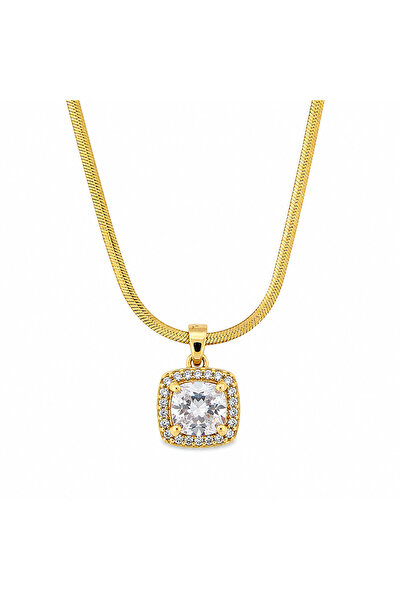 Sjour Premium Italian Chain Women's Necklace Special Series 40 + 5 cm Gold - ...