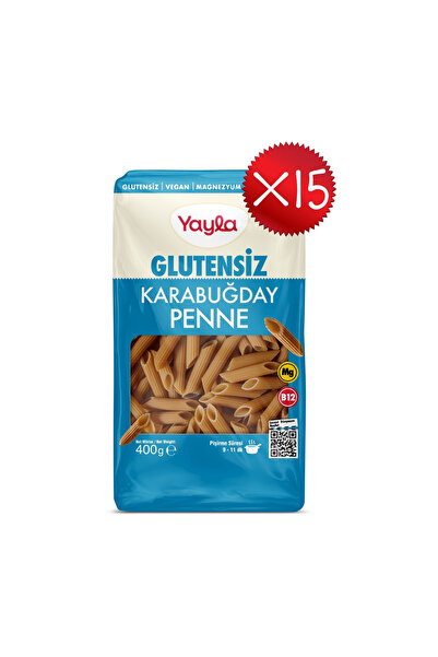 Yayla Glutensiz Karabuğday Penne Makarna 400 g x15