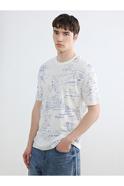 LC Waikiki RMZ GİYİM FARKIŞİLLİK Zero Roba Collar Tricou bărbătesc din bumbac...