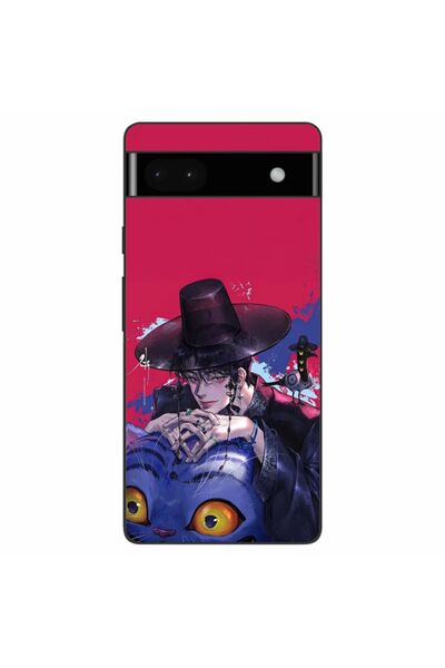 OEM Калъф, съвместим с Google Pixel 6A, силиконов гел TPU модел KPop Demon Hu...