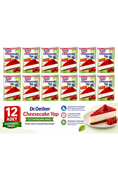 Dr. Oetker Cheesecake Yap 12’li Ekonomik Paket 222 gr x 12 – Avantajlı Tatlı ...