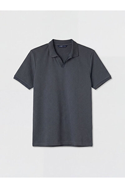 LC Waikiki RMZ GİYİM FARKİLYA Tricou pentru bărbați cu guler tip Roba, cu tex...