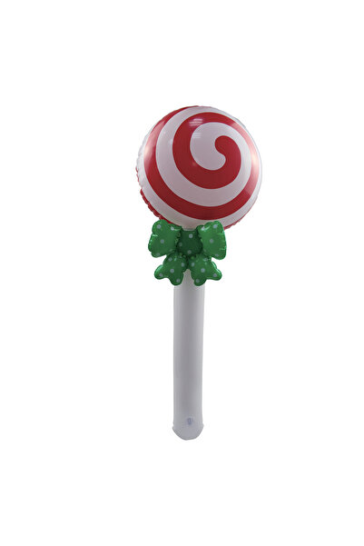 Zumzeria Ornament gonflabil de Crăciun în formă de baston de zahăr 76cm