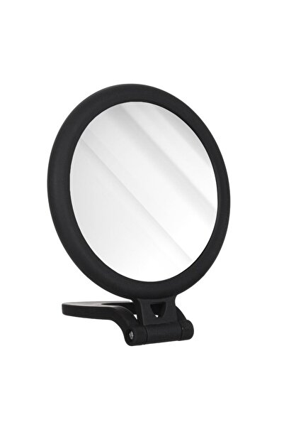 Zumzeria Black Round Pocket Mirror with Handle Ø10x19cm