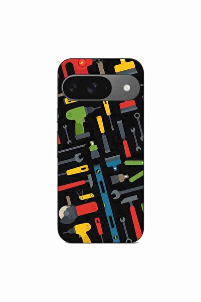 OEM Husa compatibila cu Google Pixel 9 Silicon Gel Tpu Model Unelte Pattern
