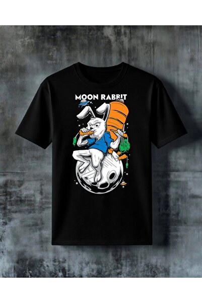 COMVİCHO Tavsan Alien Carrot Printed Oversize T-Shirt