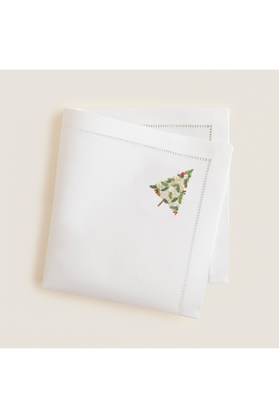 Chakra Christmas Tree Napkin 40X40 cm White