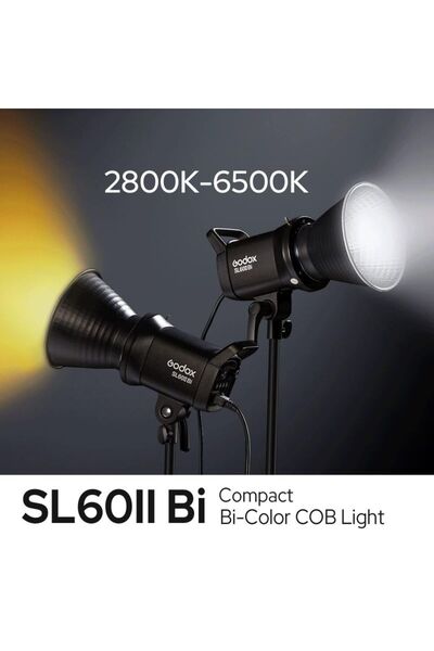 Jasper Mall ضوء فلاش استوديو Godox SL60LLBi للتصوير الفوتوغرافي والفيديو