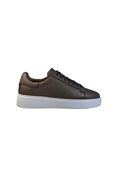Derimod 78917-04 Ανδρικό Δερμάτινο Sneaker σε Καφέ Χρώμα