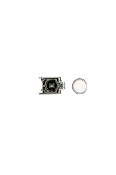SCHNEIDER Buton de control 22mm alb cu revenire automată, iluminat 1Z 1R XB4B...