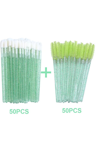 Choice7 C642-green 100pcs 50/100PCS Newest Beauty Tools Set Lip Gloss Cotton ...