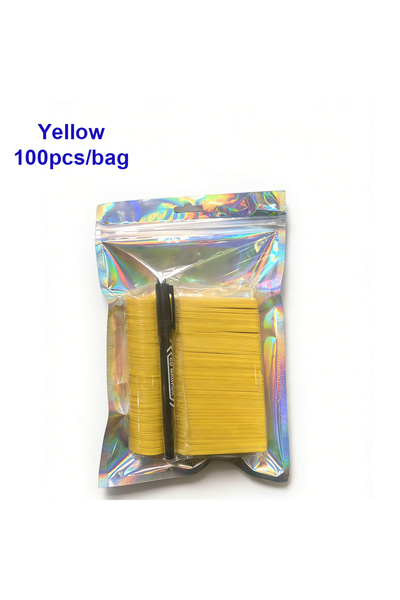 Choice1 YELLOW 100pcs/bag Tree Hanging Labels Thickened Gardening Plant Label...