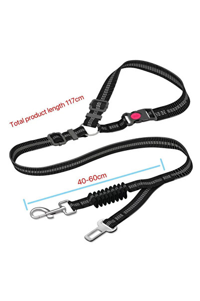 Choice black Dog Seat Belt,Updated Dual-use Dog Seatbelt for Vehicle Headrest...