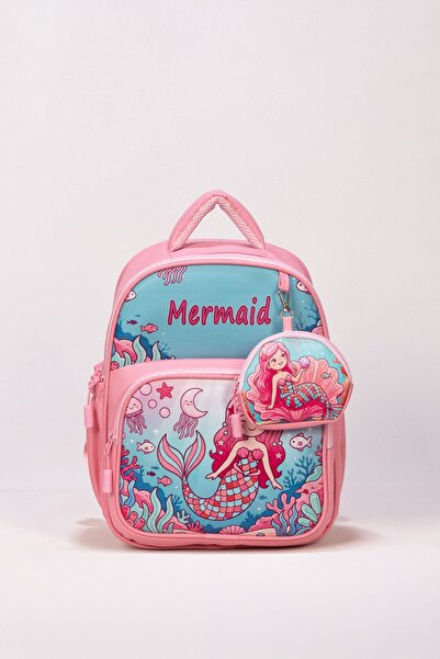 Waddell Leather Printed First Quality Girls' Kindergarten Backpack Girls' Pre...