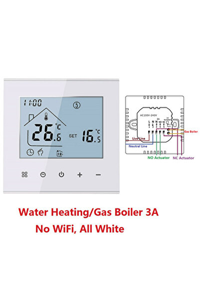 Choice5 GA-3A NO WIFI-W HEAT M4A ترموستات أرضي ذكي تويا واي فاي/بدون واي فاي ...