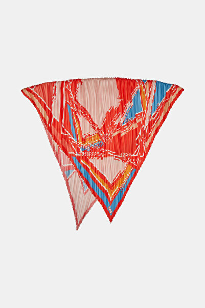 Vakko NAR ÇİÇEĞİ GEOMETRİK DESENLİ TWILL EŞARP