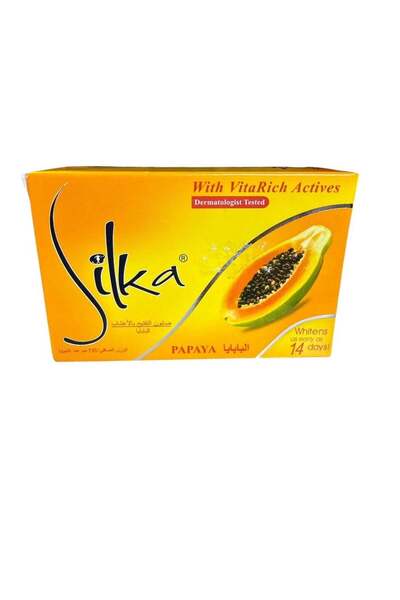 Silka صابون تبييض عشبي 135 جرام - صابون البابايا العشبي لبشرة متوهجة وناعمة 2...