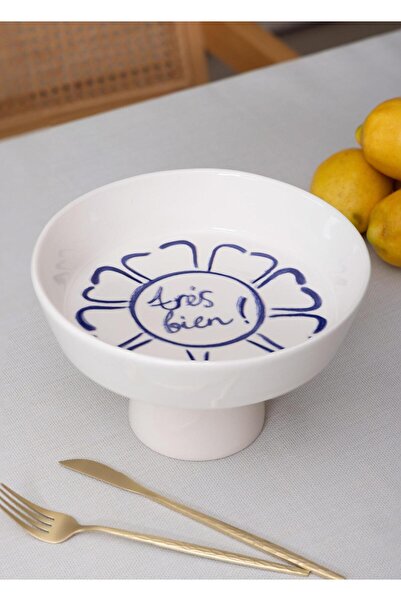 The Mia Palma Fruit Bowl with Stand 23X14 cm