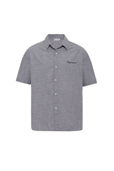 S13 Store Oversize Yazı Detaylı Kısa Kol Gömlek