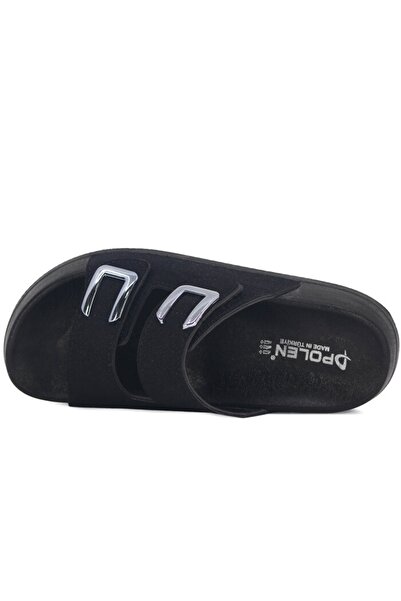 POLEN Women's Suede-Look Anatomical Sole Summer Comfortable Daily Slippers