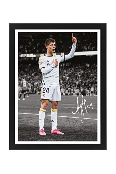 Boomah Accessories Arda Guler Real Madrid Printed Autograph - Framed Poster 3...