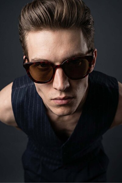 Bilge Karga Wexa Leopard Brown Men's Sunglasses