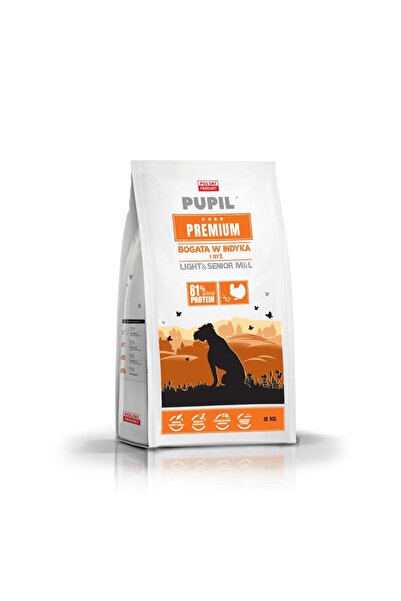 Pupil PREMIUM M&L Light&Senior bogat în curcan 12kg