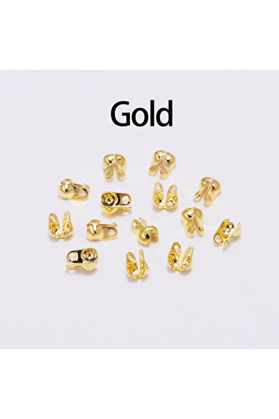 Choice11 1.5mm Gold 200pcs 1.5 2.4 3.2mm Ball Chain Clasps Calottes End Crimp...