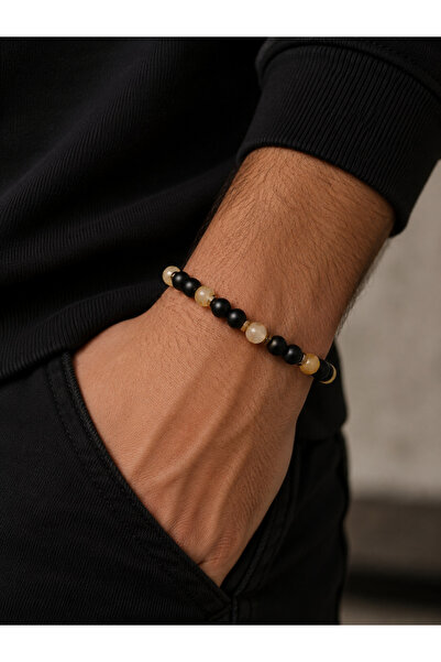 Girift Vintage Drif Men's Natural Stone Bracelet