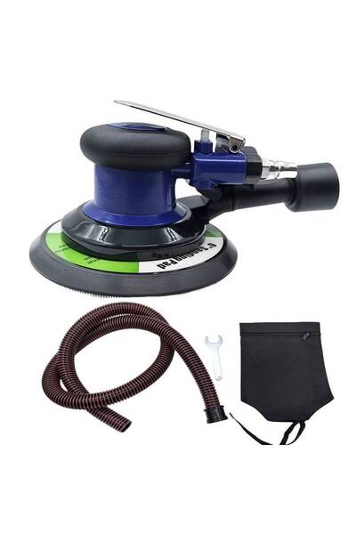 Choice WIth Dust Collection Professional Pneumatic Air Sander 6-Inch Dual-Act...
