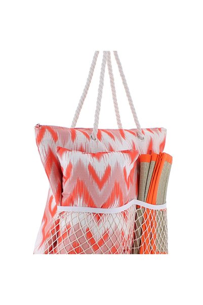 Marina Galanti Masainas Beach Bag with Mat & Pillow - Orange