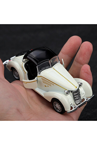 Choice 38-Grandpa Car-white Vintage classic car style, 1/38 scale alloy car f...