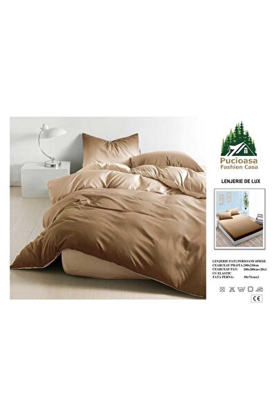 Pucioasa Fashion Casa Finet Soft Touch Duvet Cover Set with Stretchy – 4 Pieces