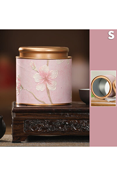 Choice9 Pink S Flower Pattern Empty Tea Tin Can Household Green Black Tea Sea...